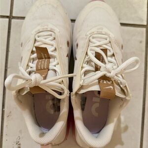 Nike Women's White and Brown Sneakers - air max